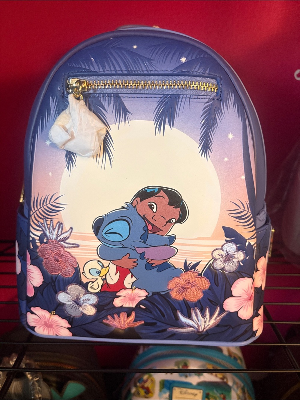 Loungefly Lilo & Stitch Moonlit Purple and Pink Mini Backpack. NWT